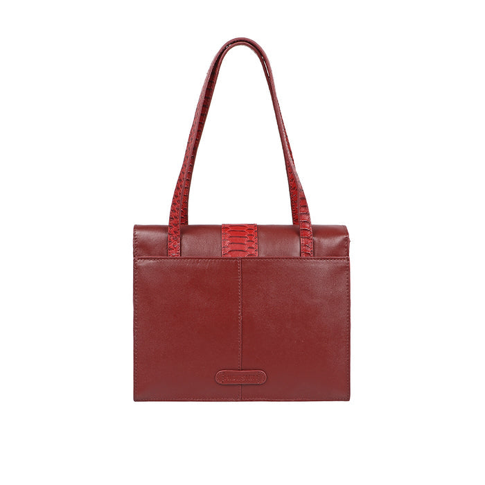 Gwen 01 Red Leather Shoulder Bag