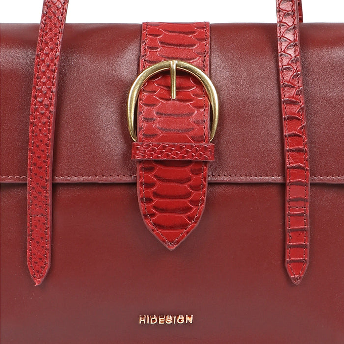 Gwen 01 Red Leather Shoulder Bag