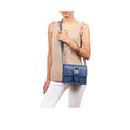 Gwen 02 Blue Leather Sling Bag