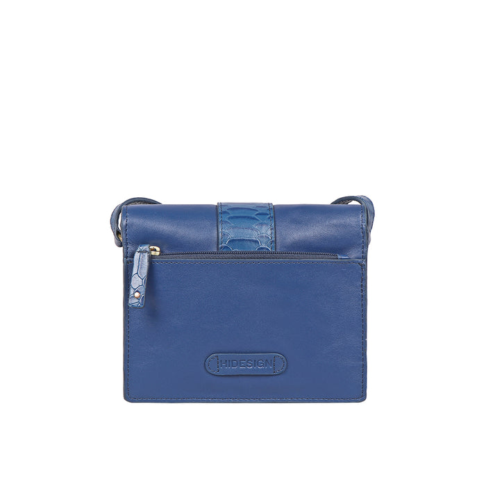 Gwen 02 Blue Leather Sling Bag