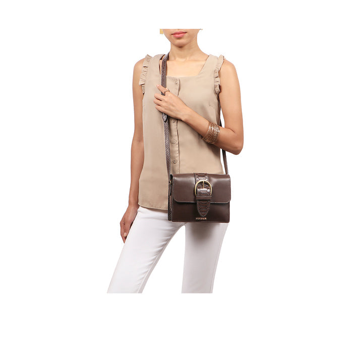 Gwen 02 Brown Leather Sling Bag