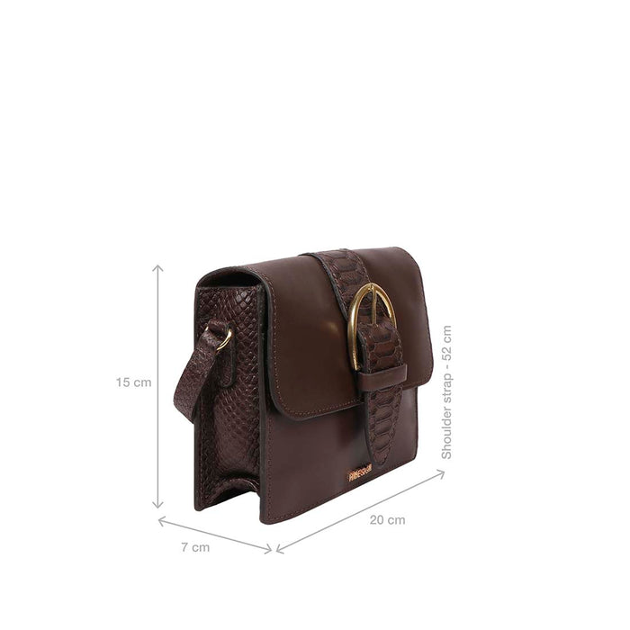 Gwen 02 Brown Leather Sling Bag