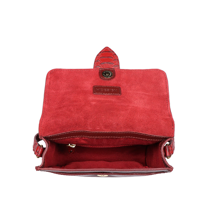 Gwen 02 Red Leather Sling Bag
