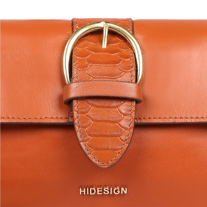 Gwen 03 Orange Leather Sling Bag