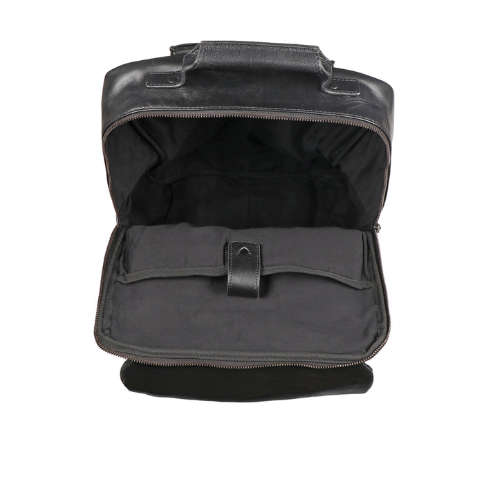 Hard Rock 03 Black Leather  Backpack
