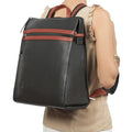 Harlem 01 Black Leather Backpack