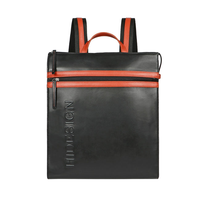 Harlem 01 Black Leather Backpack