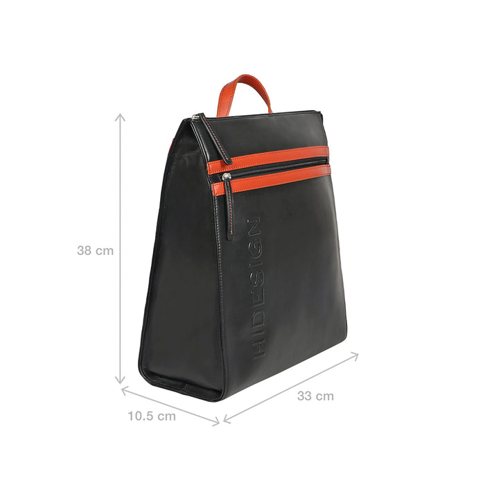 Harlem 01 Black Leather Backpack