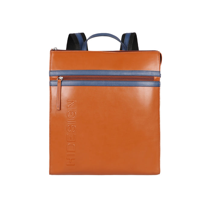 Harlem 01 Orange Leather Backpack