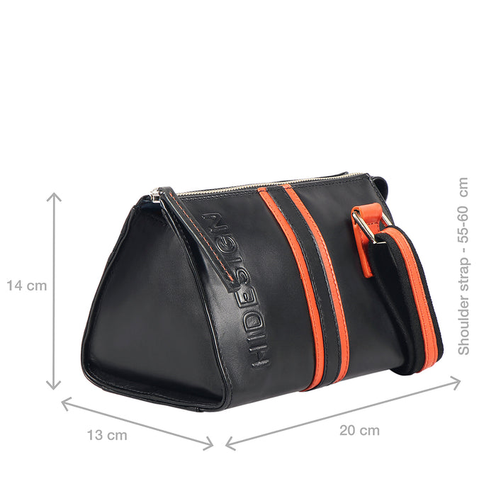 Harlem 04 Black Leather Crossbody