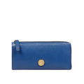 Harmony W1 Blue Leather Zip Around Wallet