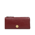 Harmony W1 Red Leather Zip Around Wallet