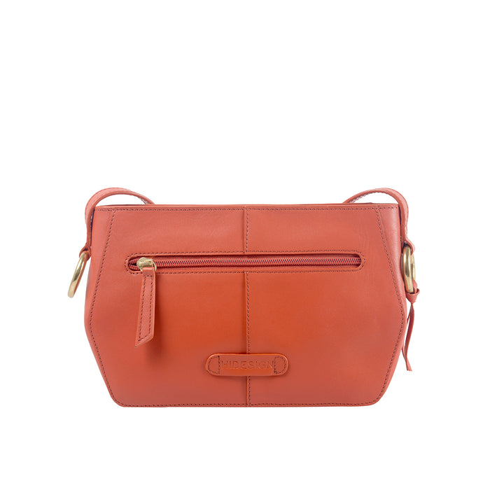 Haussman 03 Orange Leather Sling Bag