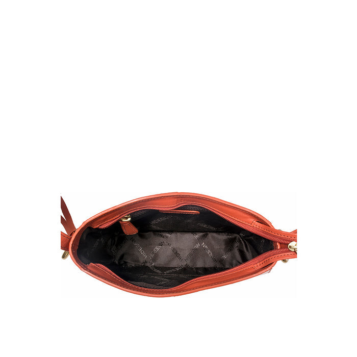 Haussman 03 Orange Leather Sling Bag