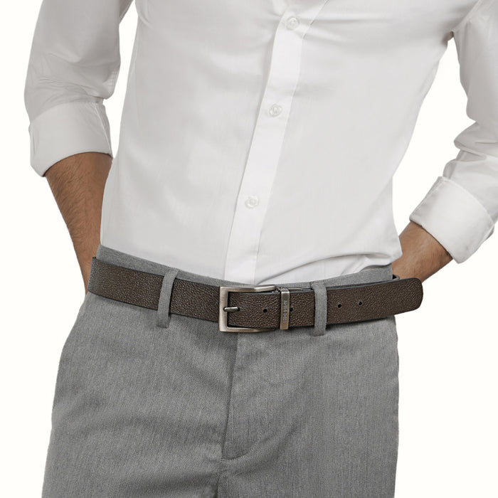 Hayes 02 Men's Black Reversible Leather Belt