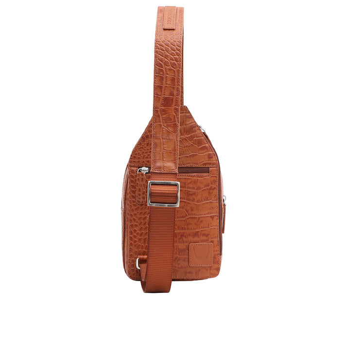Heathrow-01 Tan Leather  Crossbody