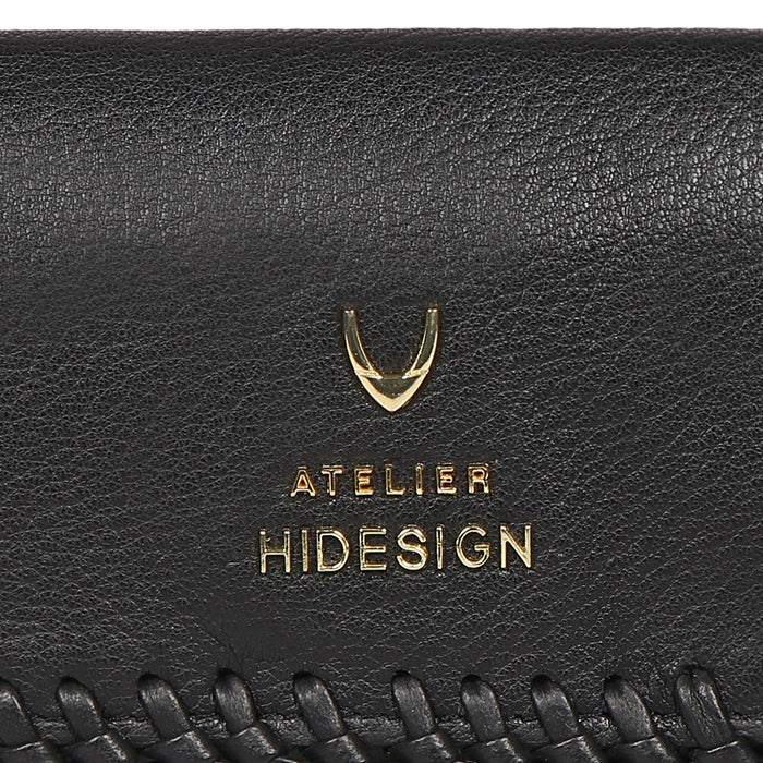 Hera W2 Black Leather Bi-Fold Wallet