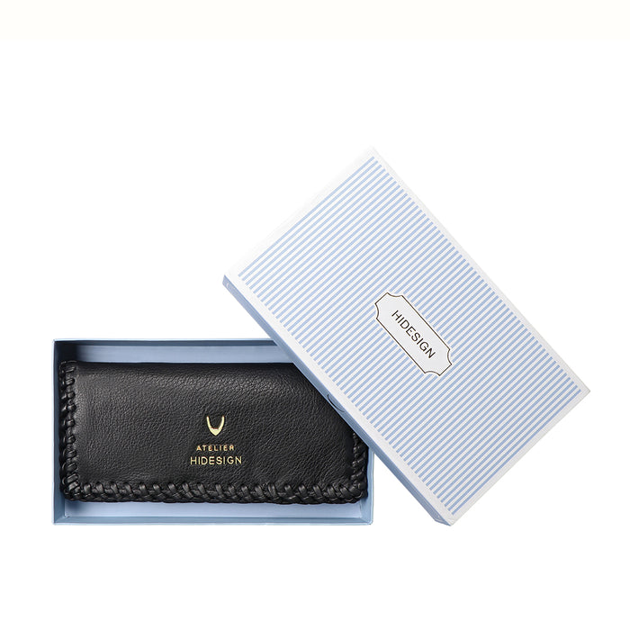 Hera W2 Black Leather Bi-Fold Wallet
