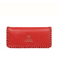 Hera W2 Red Leather Bi-Fold Wallet