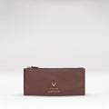 Hera W3 Brown Leather Long Bi-Fold Wallet