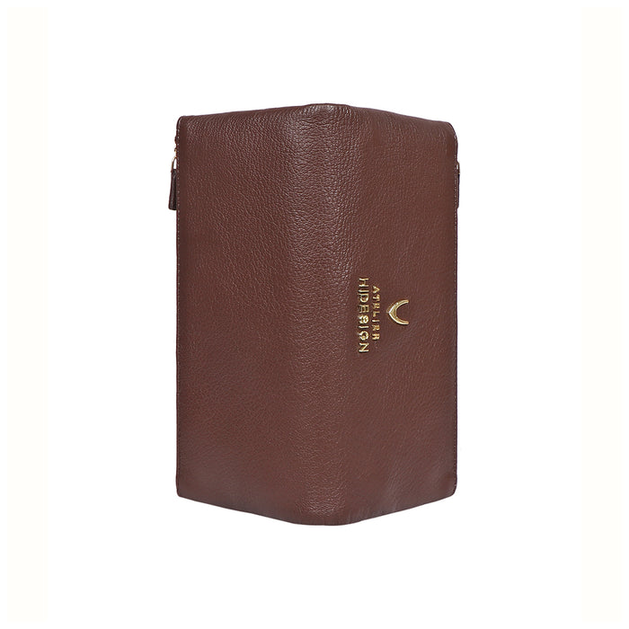 Hera W3 Brown Leather Long Bi-Fold Wallet