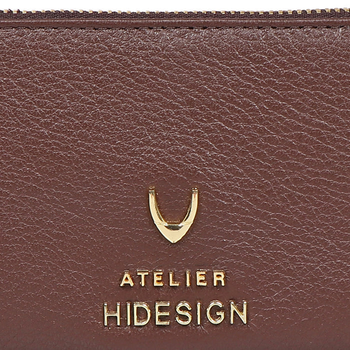 Hera W3 Brown Leather Long Bi-Fold Wallet