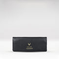 Hera W4 Black Leather Long Bi-Fold Wallet