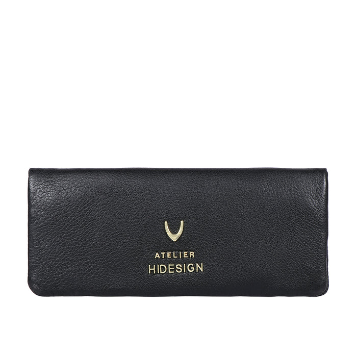 Hera W4 Black Leather Long Bi-Fold Wallet