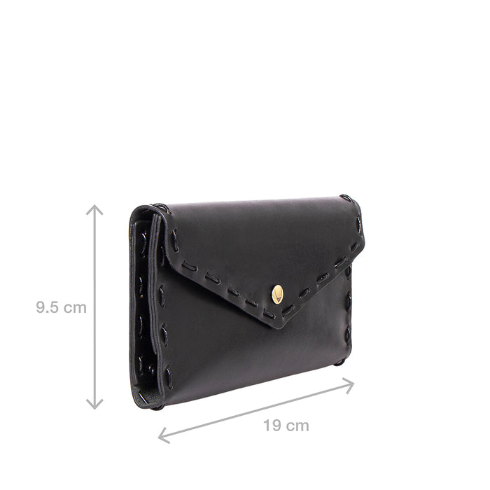 Hobbies - 06 Black Leather Trifold Wallet