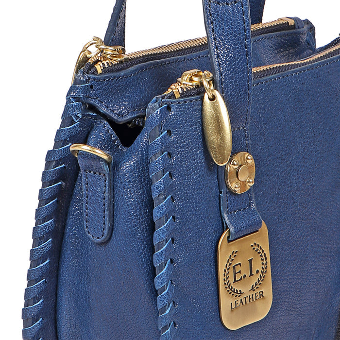 Hope 01 Blue Leather Satchel