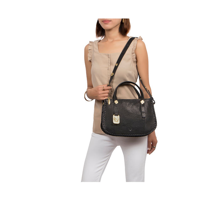 Hope 02 Black Leather Satchel