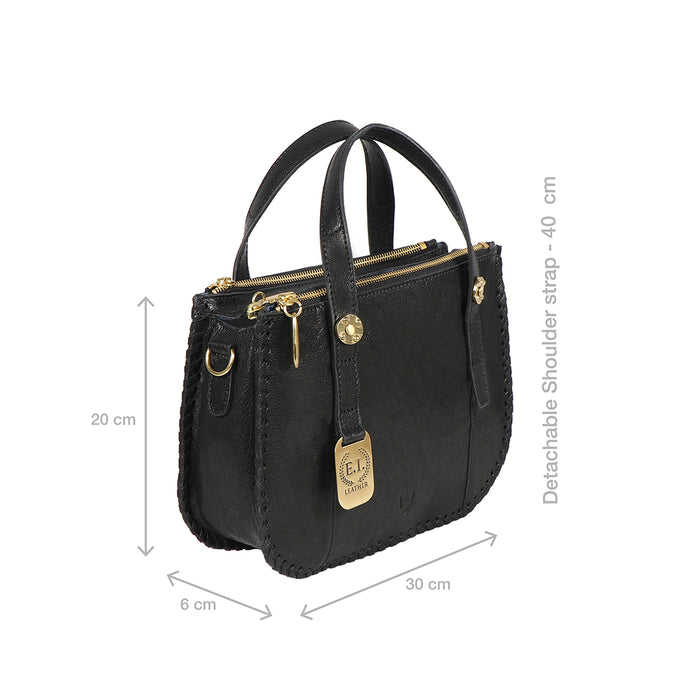 Hope 02 Black Leather Satchel