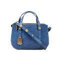 Hope 02 Blue Leather Satchel