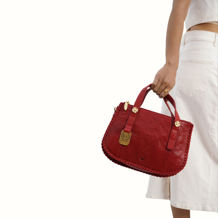 Hope 02 Red Leather Satchel