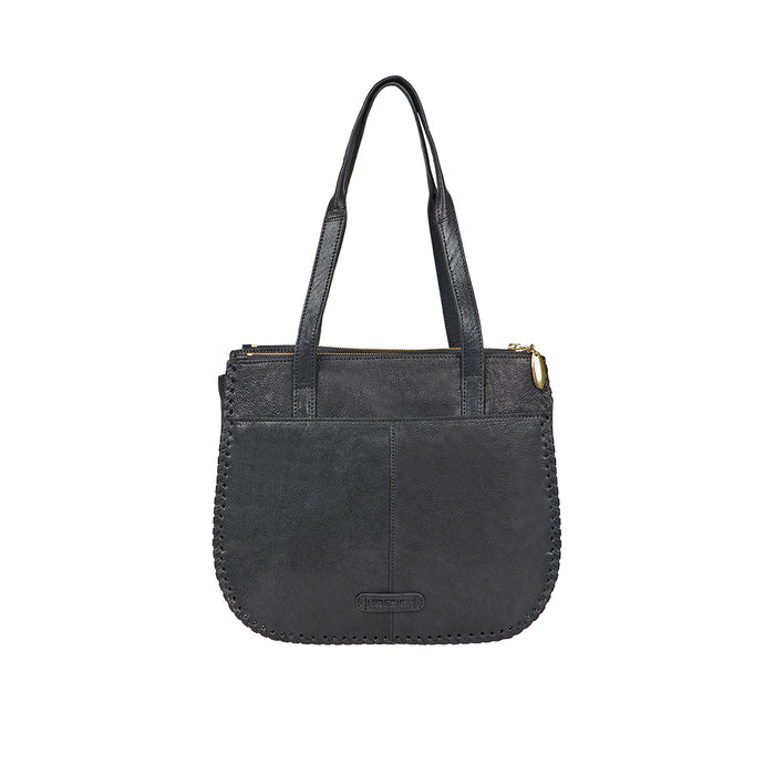 Hope 03 Black Leather Tote Bag