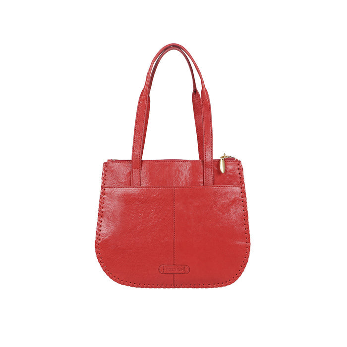 Hope 03 Red Leather Tote Bag