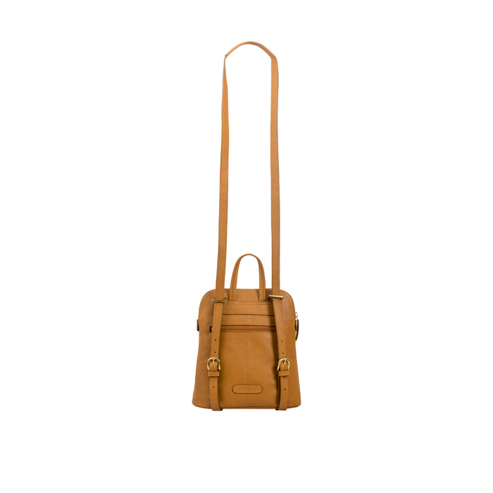 Human 02 Brown Leather Backpack