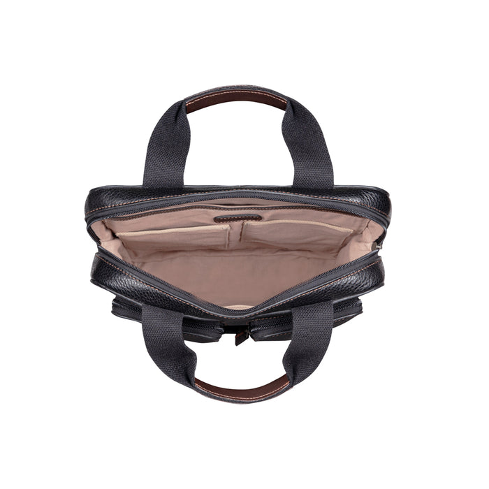 Hydor 03 Black Leather Backpack