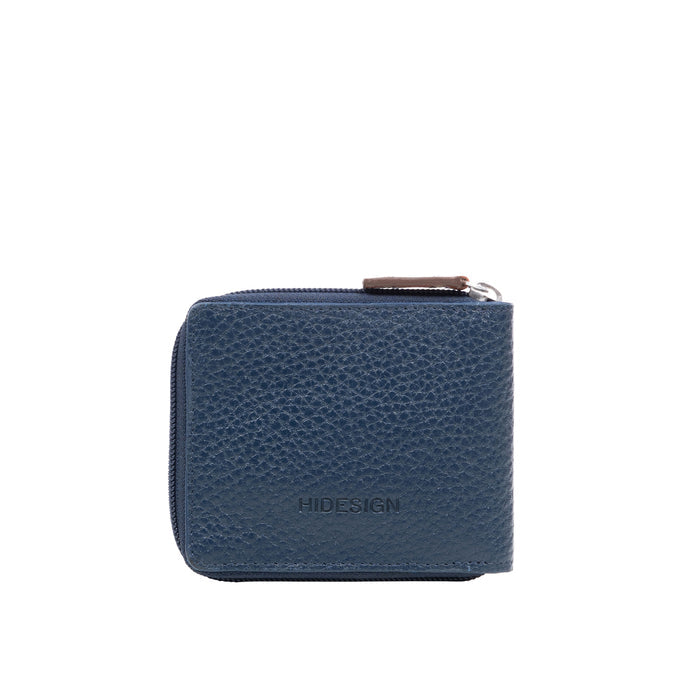 Hydor W1 Blue Leather Bi Fold Wallet