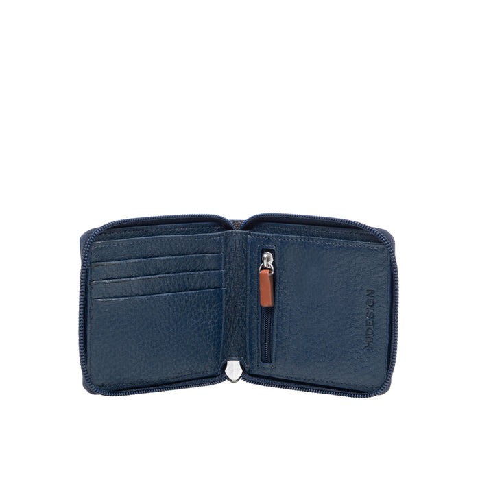 Hydor W1 Blue Leather Bi Fold Wallet