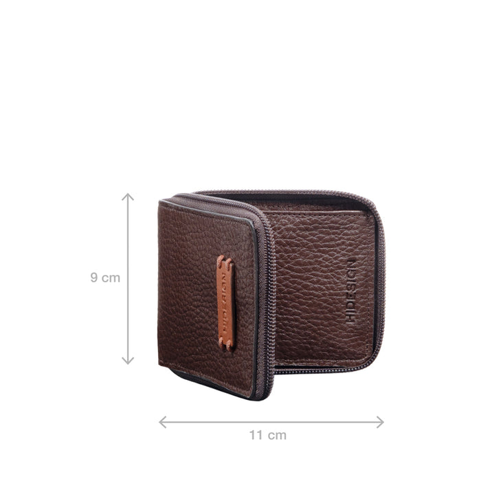 Hydor W1 Brown Leather Bi Fold Wallet