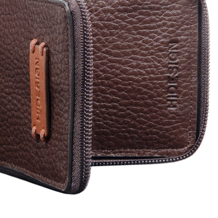 Hydor W1 Brown Leather Bi Fold Wallet