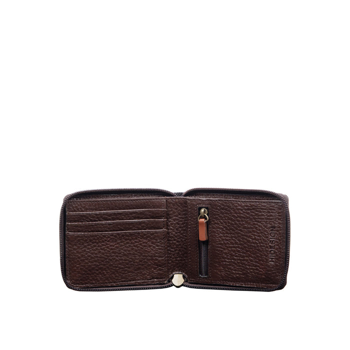 Hydor W1 Brown Leather Bi Fold Wallet