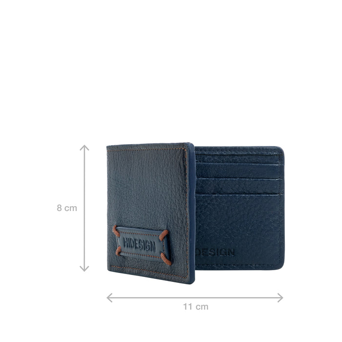 Hydor W2 Blue Leather Bi Fold Wallet