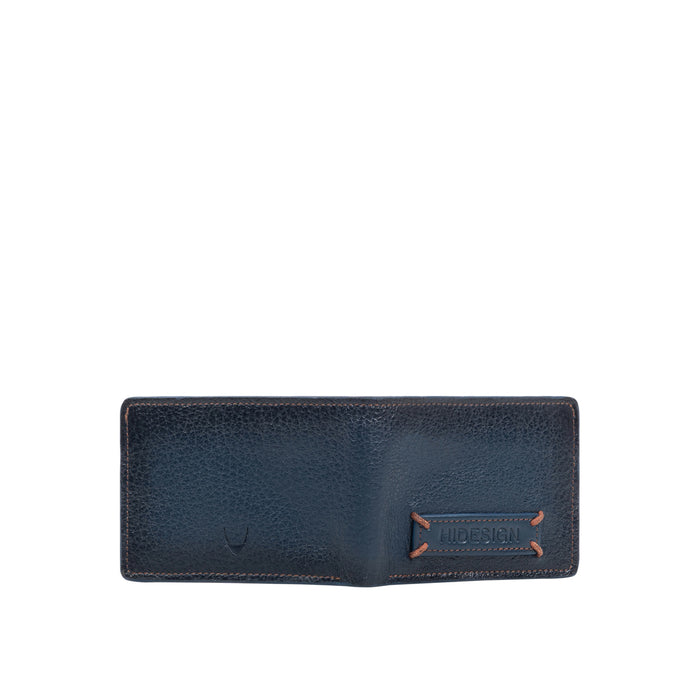 Hydor W2 Blue Leather Bi Fold Wallet
