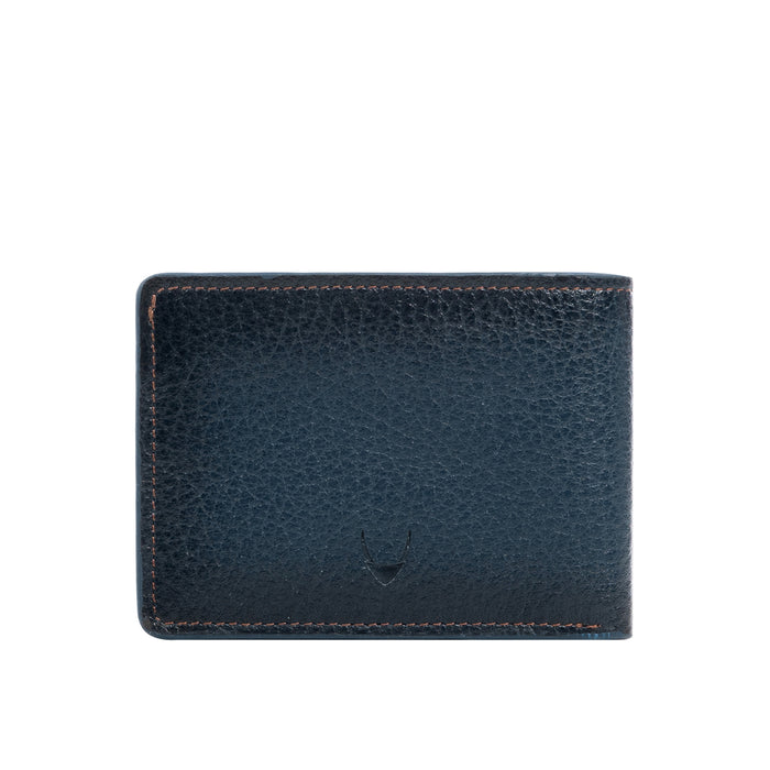 Hydor W2 Blue Leather Bi Fold Wallet
