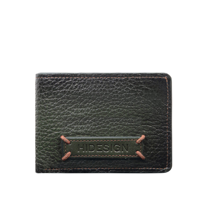 Hydor W2 Green Leather Bi Fold Wallet