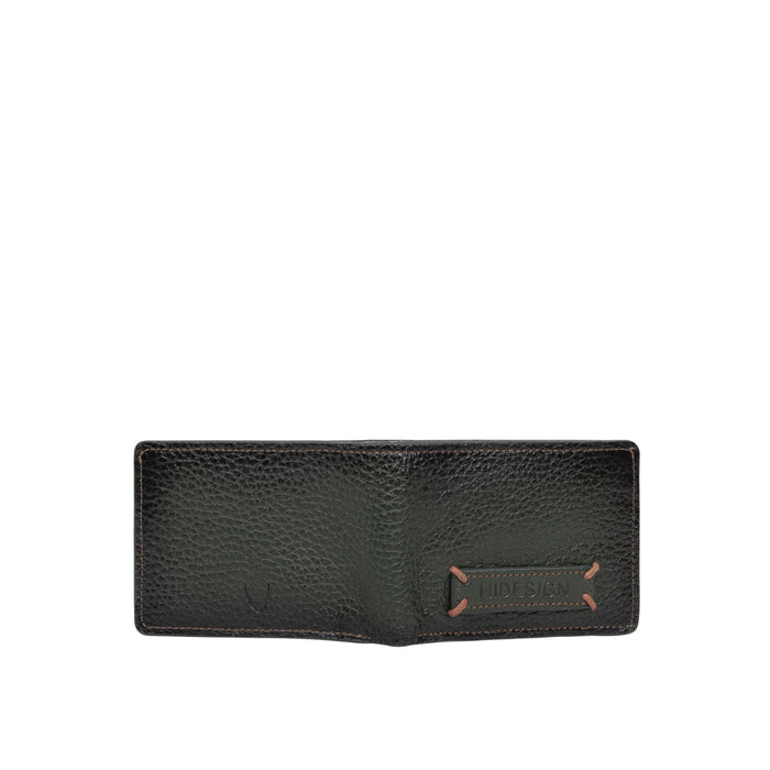 Hydor W2 Green Leather Bi Fold Wallet