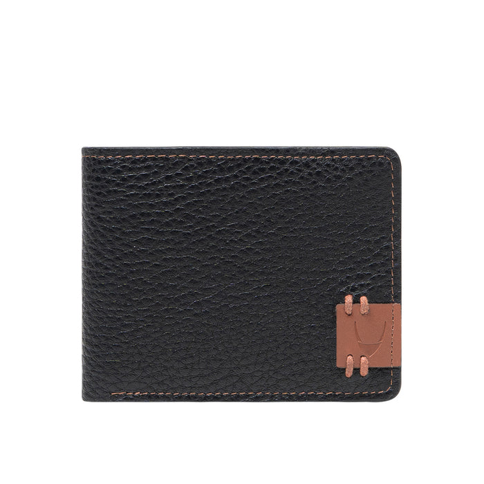 Hydor W3 Black Leather Bi Fold Wallet
