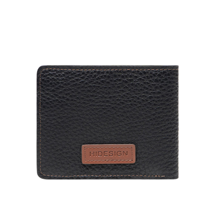 Hydor W3 Black Leather Bi Fold Wallet